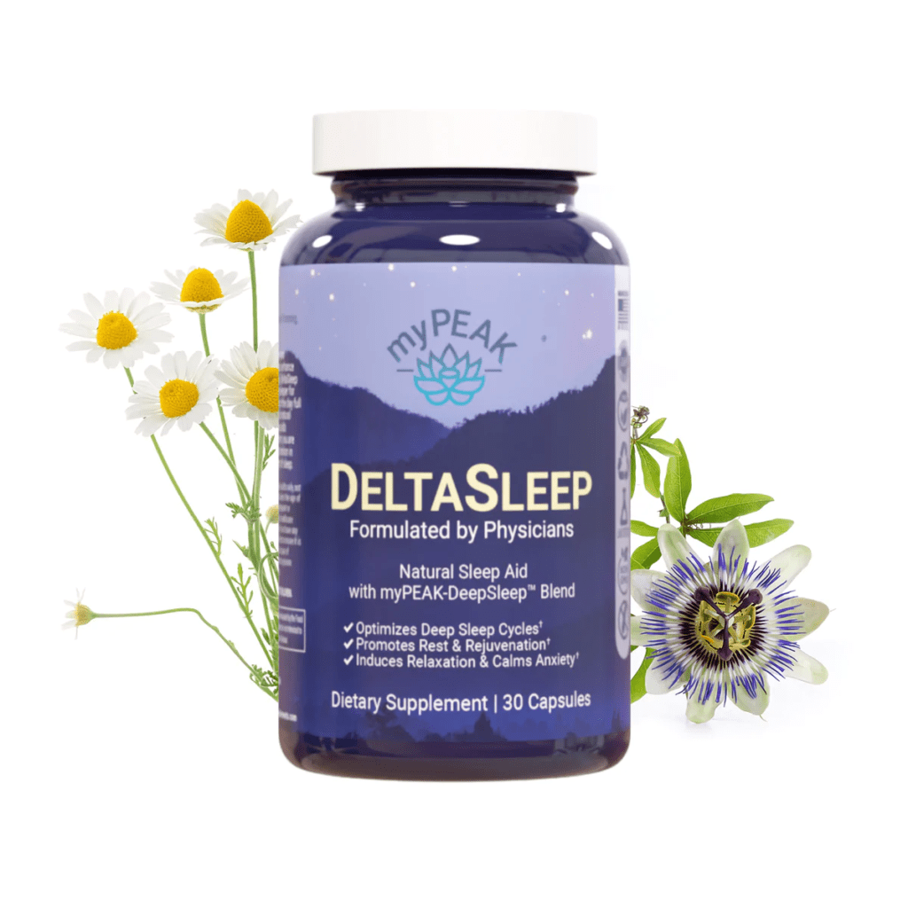 Best Natural Sleep Aid Supports Faster Deeper Longer Sleep NonHabit Forming Melatonin Valerian Root Chamomile Passionflower GABA 1200x1200