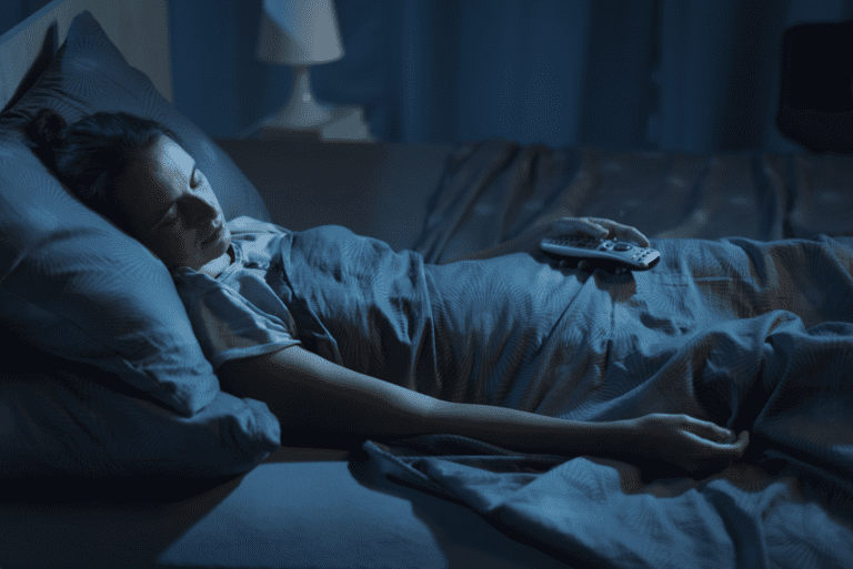 woman sleeping using l theanine sleep