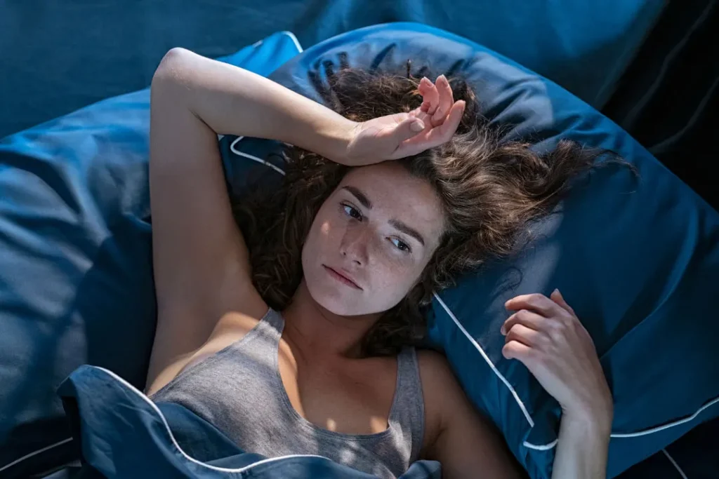 CBD for Teens: Benefits, Safety, and Tips 4 A lady cannot sleep.