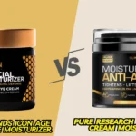 Pure Research Men’s Face Cream Moisturizer vs. Defense Blends Icon Age Defense Face Moisturizer