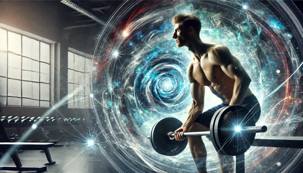 Boost Your Athletic Recovery: How the Best Pre Workout Powder Enhances Performance and Regeneration 1 Powerful athlete lifting weights with energy effects representing strength and performance in a modern gym setting