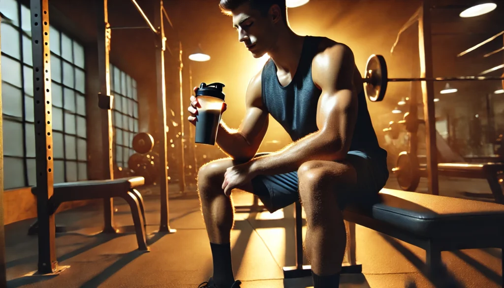 Pre Workout Reviews: Top Supplements for Faster Athletic Recovery & Peak Performance 1 A dynamic explosion of colorful pre-workout supplement powder in mid-air, visually representing energy, endurance, and power.