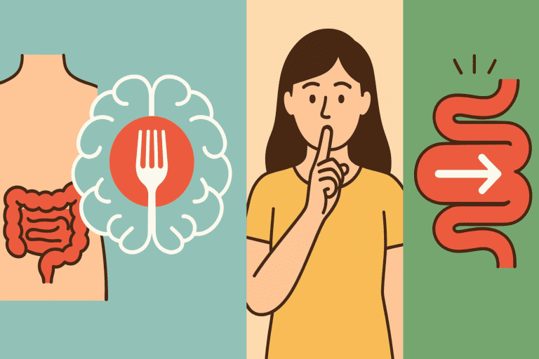 Probiotic gut brain hunger regulation graphic