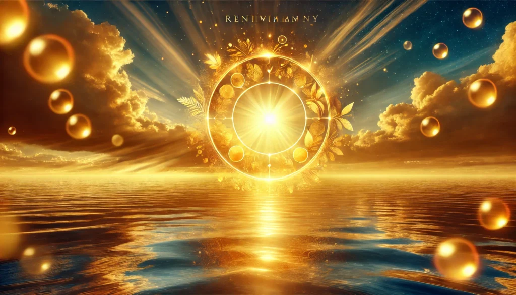 Does Vitamin C Give You Energy? Exploring Its Benefits for Vitality and Wellness 3 A serene and revitalizing sunrise over a peaceful ocean, with golden light reflecting on the water. The warm hues evoke renewal, vitality, and the invigorating effects associated with Vitamin C and overall wellness.
