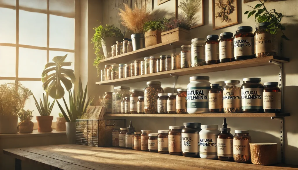 Safe Supplement Strategies: What Medications Can You Not Take with Adderall and Natural Ways to Support Focus 1 A bright kitchen scene with a person organizing daily supplements into small bowls next to a pill organizer and water bottle, symbolizing mindful supplement routines.