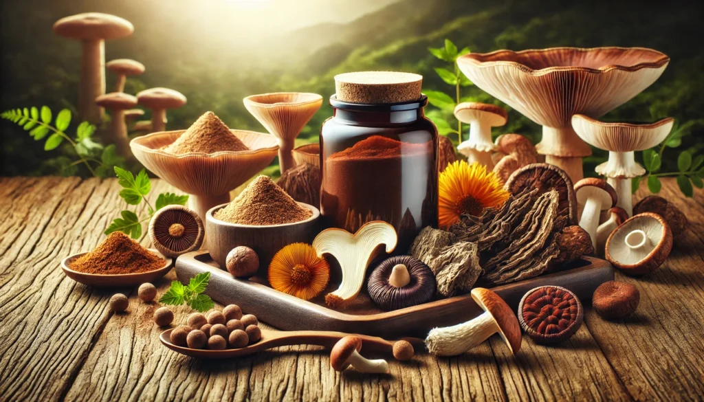 adaptogenic fungi, functional mushroom blends, immune-boosting botanicals, holistic brain supplements, mushroom wellness support, neuroprotective herbs, plant-based cognitive boosters, beta-glucan supplements, herbal immune system enhancers, organic mushroom extracts, dual-extraction supplements, brain fog natural remedies, natural nootropic support, memory enhancing herbs, functional wellness powders, adaptogen capsules for stress, anti-inflammatory mushrooms, holistic supplements for focus, stress resilience supplements, antioxidant-rich herbs