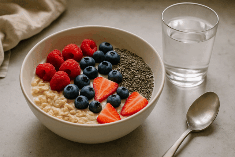 "Healthy meal prep bowls with colorful vegetables, grains, and proteins illustrating What I Ate Every Day to Lose Weight."