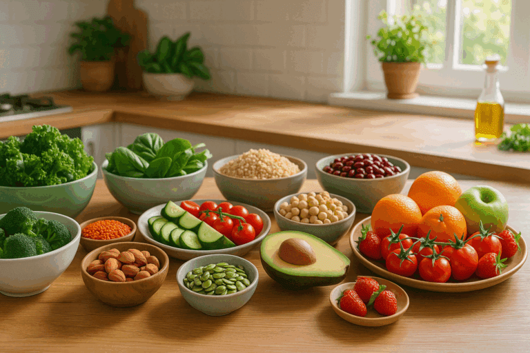Colorful meal prep featuring tofu, lentils, and vegetables as part of a balanced vegetarian diet plan for weight loss