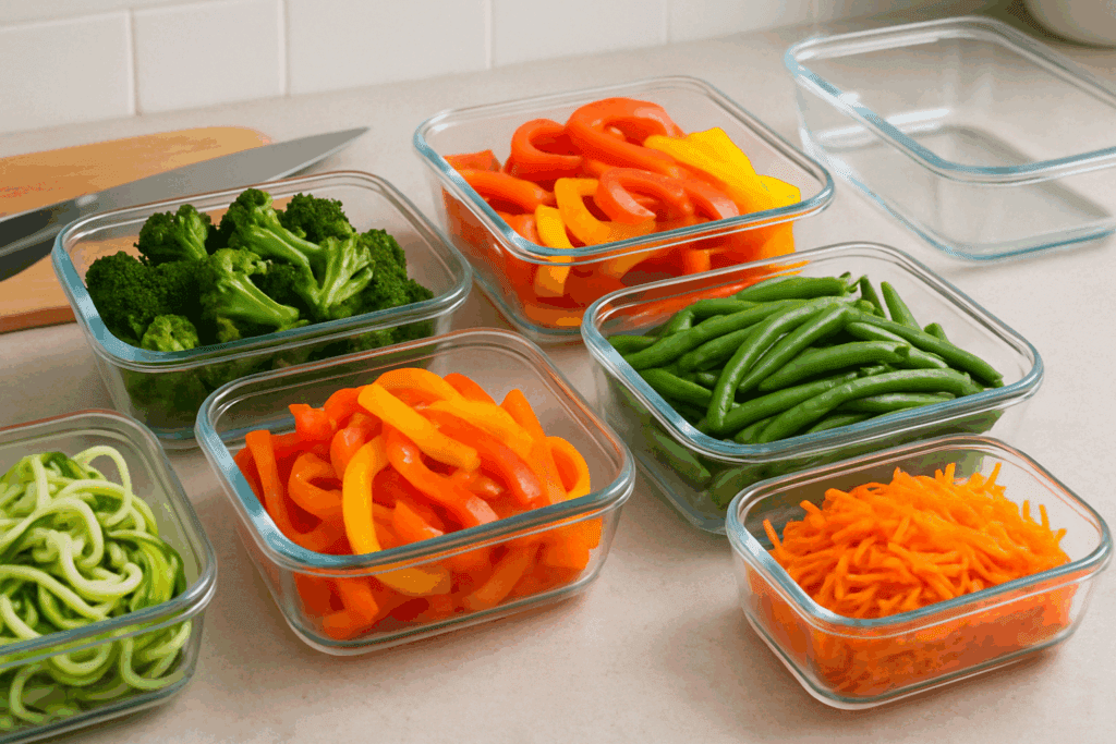 How Many Calories Are in Vegetables? A Science-Backed Guide to Low-Calorie Veg Choices for Better Health 1 Side-by-side plates showing food volume differences to highlight how many calories in vegetables compare to high-calorie foods