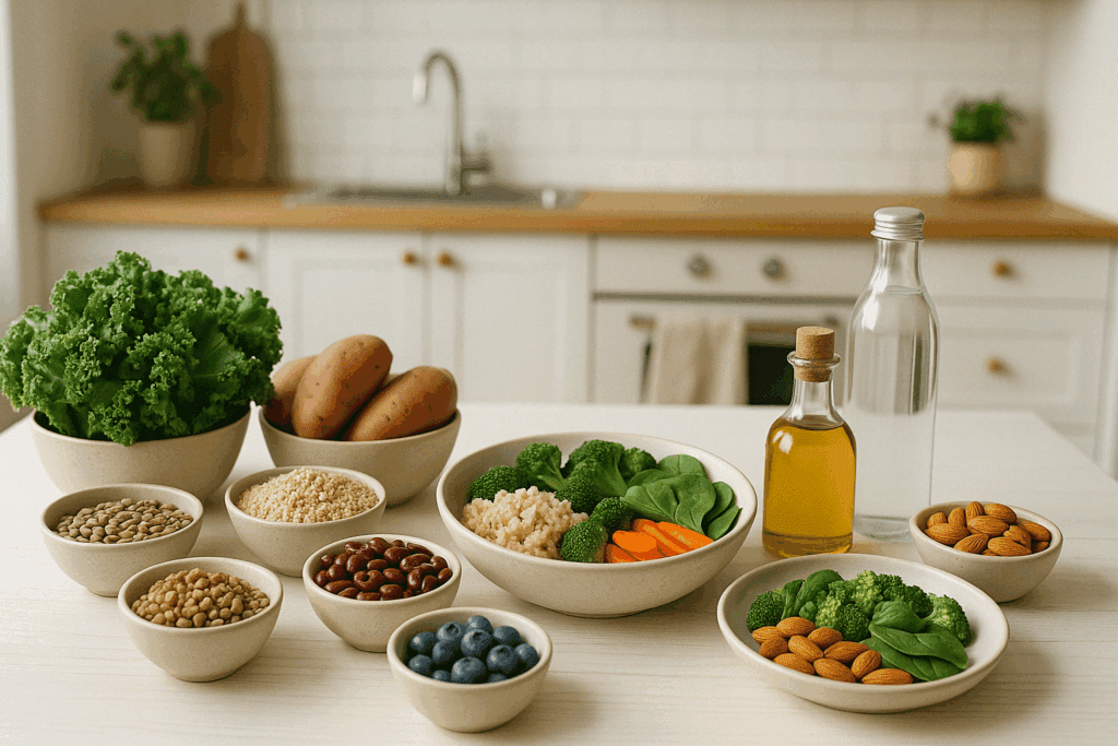 What Is the Best Healthy Eating Plan for Weight Loss? Science-Backed Answers That Actually Work 1 Two plates showing ketogenic vs traditional meals, illustrating dietary contrasts in what is the best healthy eating plan for weight loss.
