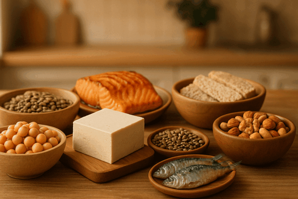 Mediterranean Diet Macros for Weight Loss: How the Right Macronutrient Balance Supports Sustainable Fat Loss and Better Health 1 Selection of complex carbs like lentils, chickpeas, and barley highlighting mediterranean diet macros for weight loss