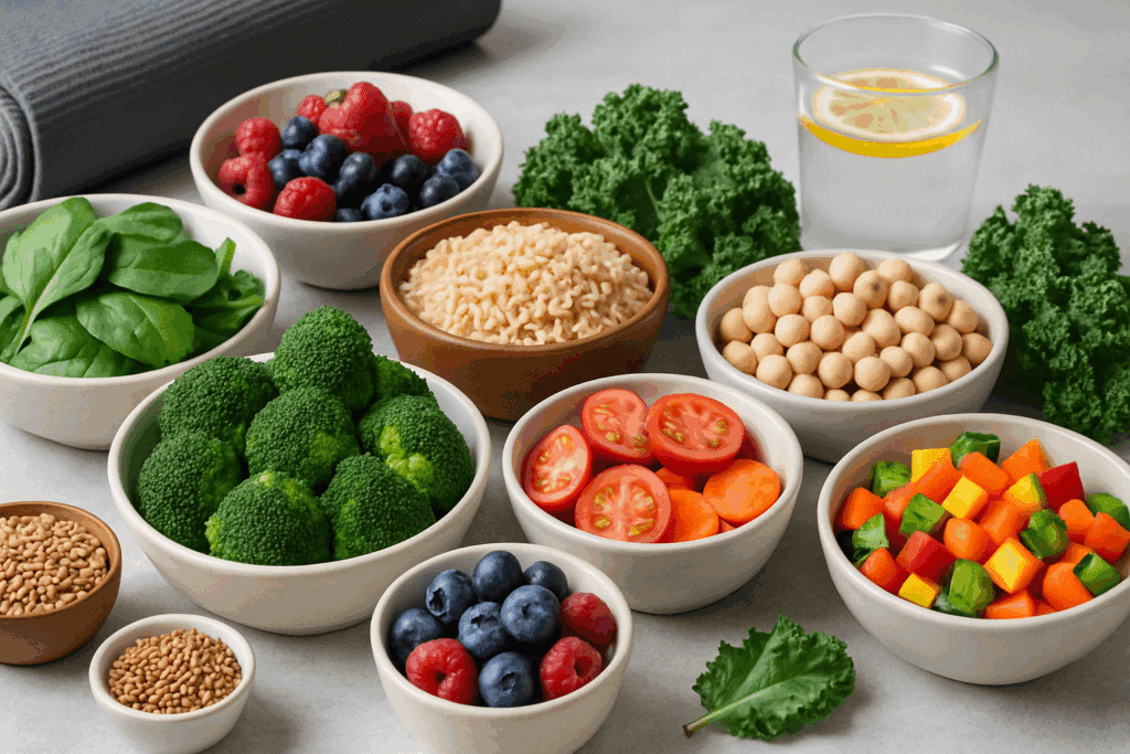 Is a Vegetarian Diet Healthy? Key Benefits, Food Tips, and What to Know Before You Start 2 Fresh plant foods like berries, leafy greens, and legumes that help answer is a vegetarian diet healthy for long-term wellness
