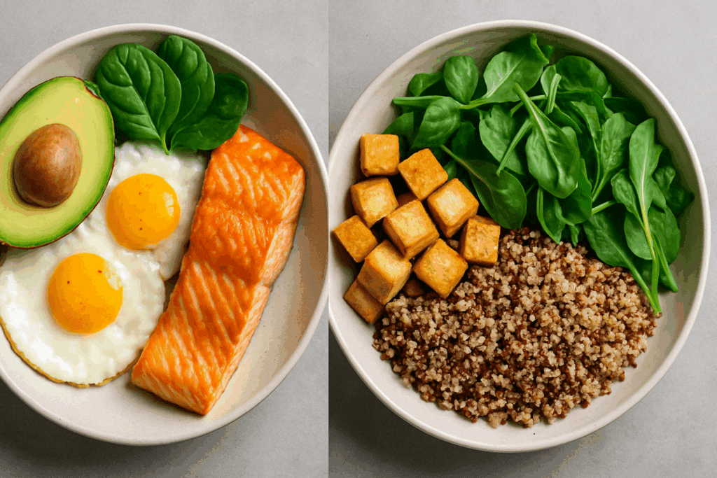Healthy pre-portioned meals and a daily meal schedule illustrating how the best weight loss meal delivery supports consistency