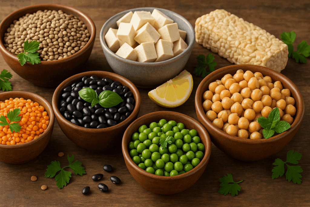 Things Vegans Can Eat: A Practical List of Nutrient-Rich Vegan Food Examples for a Balanced Plant-Based Diet 2 Selection of grains, legumes, nuts, and seeds grouped by macronutrient type, illustrating core things vegans can eat.