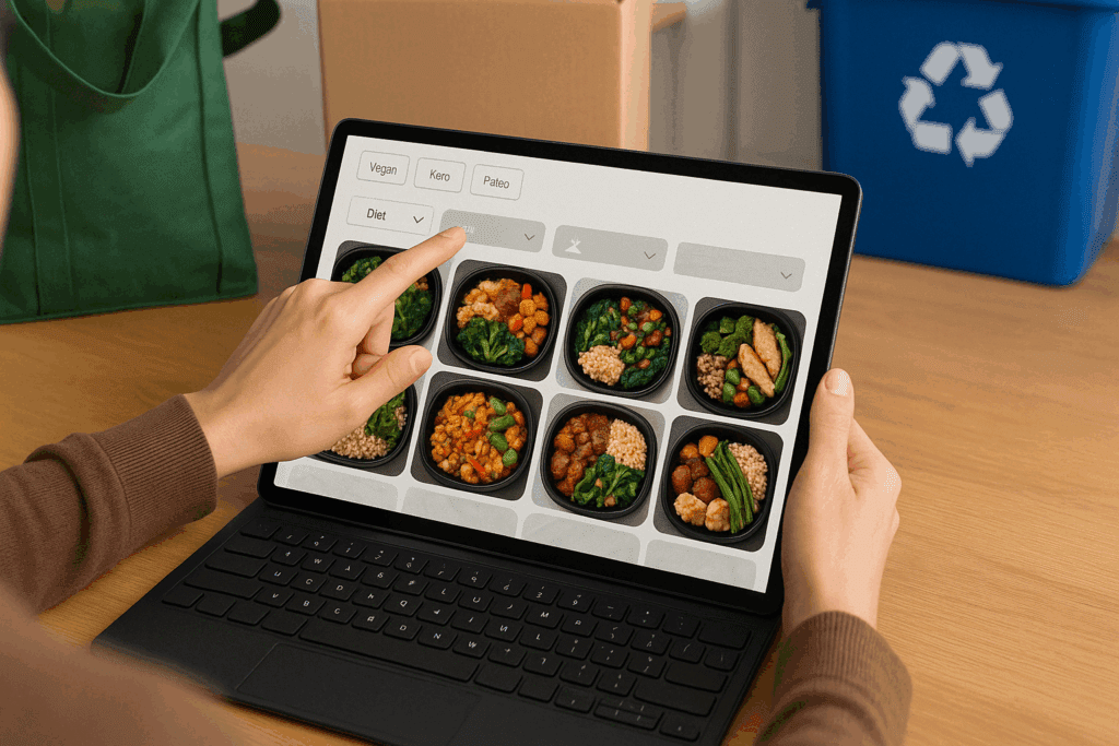 Best Healthy Frozen Food Delivery and Ready to Eat Meals for Busy Lifestyles 3 Family enjoying a quick dinner of pre-cooked meals from a healthy frozen food delivery service after a busy workday
