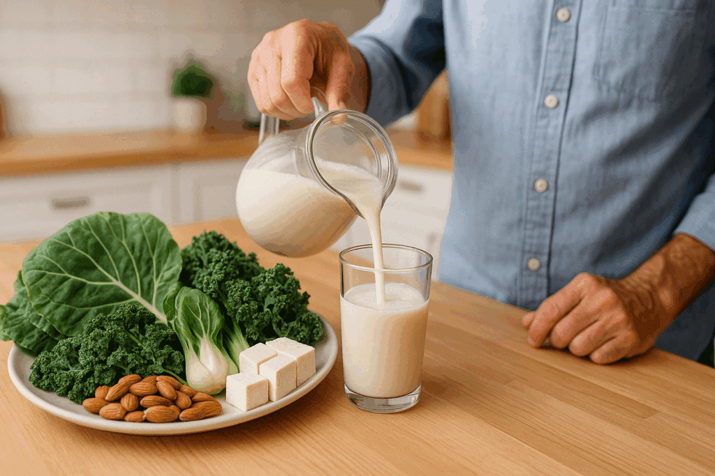 Best Plant-Based Eating Habits for a Healthy Diet in Senior Vegetarian Men: How a Veggie-Heavy Diet Supports Aging Well 3 Calcium-rich plant foods for bone support as part of the Best Plant-Based Eating Habits for a Healthy Diet in Senior Vegetarian Men