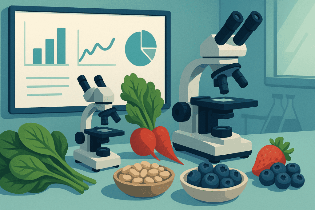 What Real People Reveal About Their Health: Whole Food Plant Based Diet Before and After Transformations Backed by Science 3 Lab scene with fresh produce and health data visuals illustrating research supporting whole food plant based diet before and after benefits