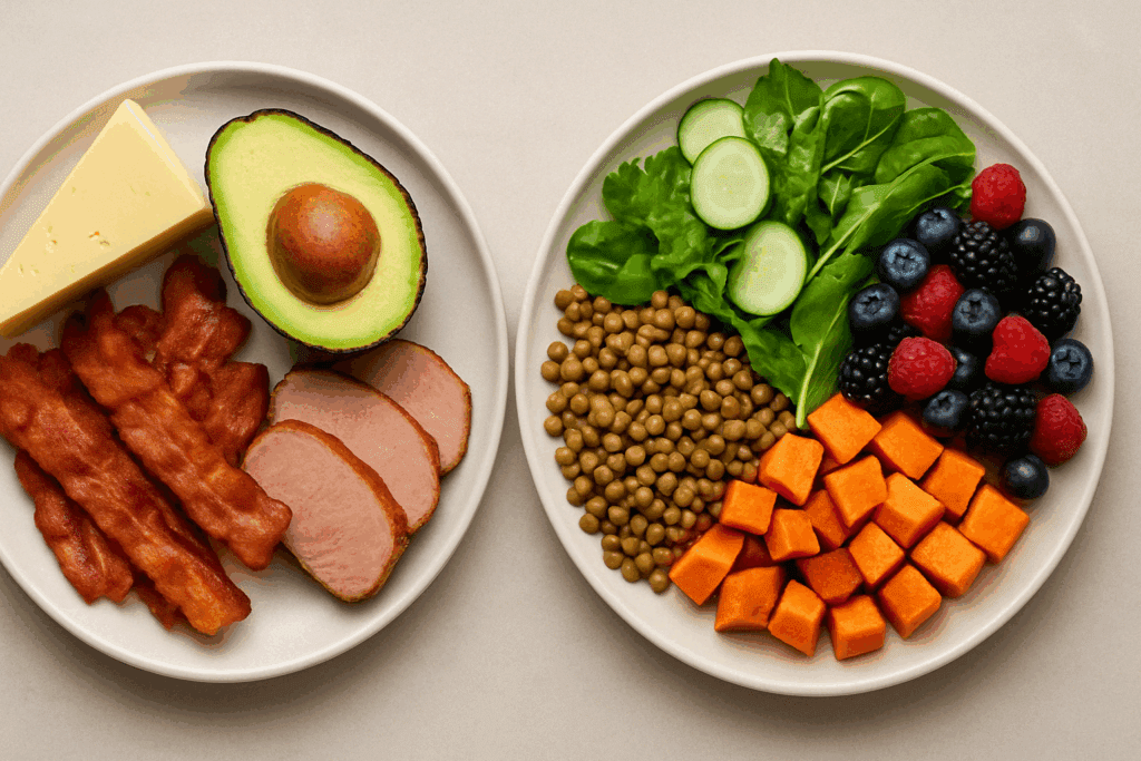 Vegan Twin Study Reveals Surprising Health Benefits in Groundbreaking Twins Diet Study 3 Visual comparison of health improvements between twins in the vegan twin study after an eight-week diet trial.