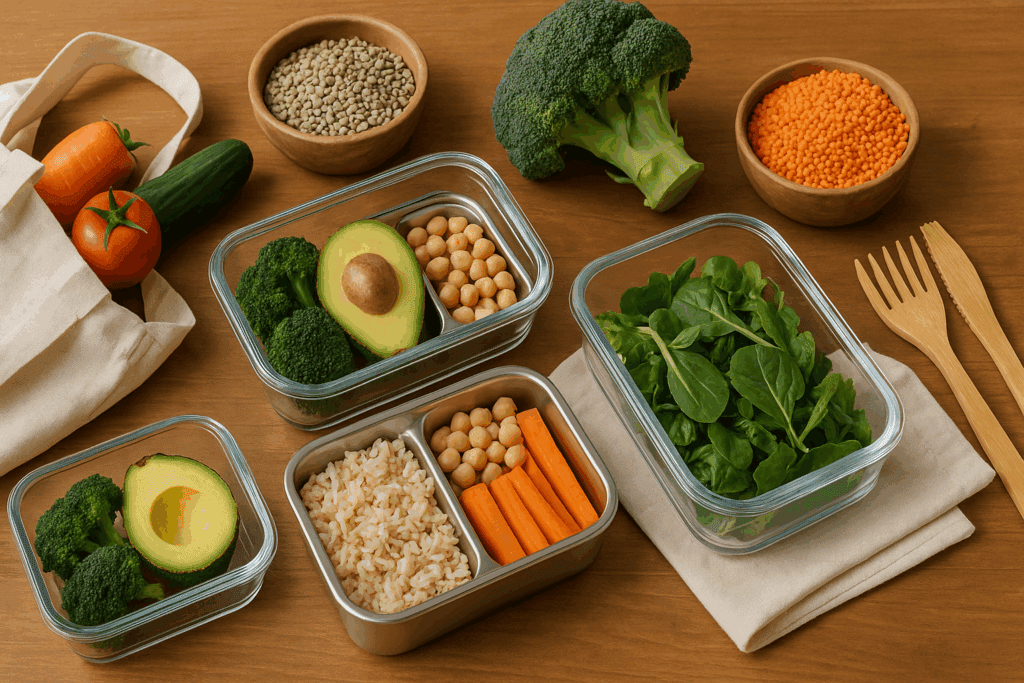 The best meal prep containers arranged in a fridge, showcasing a week’s worth of organized meals for low carb and ketogenic diets.