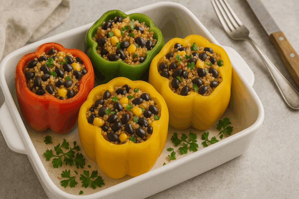 Bowl of spaghetti squash topped with roasted vegetable marinara, a low-carb option for vegetarian meals for weight loss.