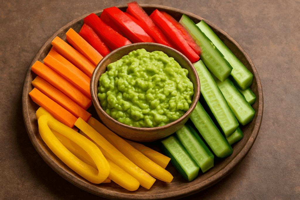 25 Easy Vegan Snacks for a Healthier Lifestyle: Delicious Ideas and Quick Recipes You’ll Love 4 Bright and colorful assortment of healthy vegan snacks with nut butter apple slices, granola bars, avocado rice cakes, and fresh berries