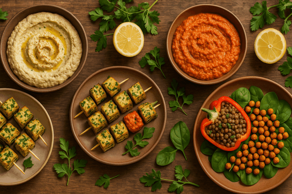 Most Efficient Weight Loss Strategies Backed by Science: Which Is Better for Weight Loss and How to Stay on Track Naturally 3 Plant-based Mediterranean dishes like lentil-stuffed peppers and tofu skewers supporting the most efficient weight loss