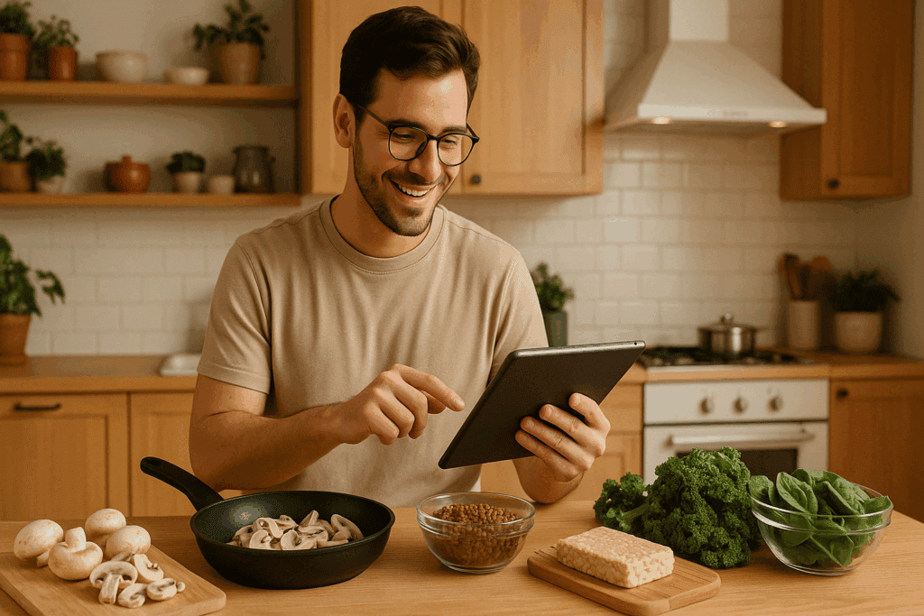 Plant Based Diet vs Meat: Which Is Healthier for Long-Term Health? 4 Healthy plant based diet vs meat side-by-side with salad bowls and beans opposite red meat, butter, and dairy