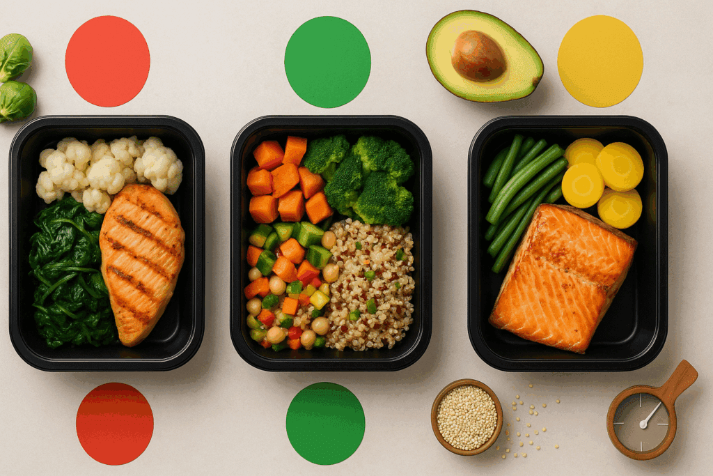 Eco-friendly single-serving meal containers with whole ingredients from a sustainable provider of the best meal delivery service for singles