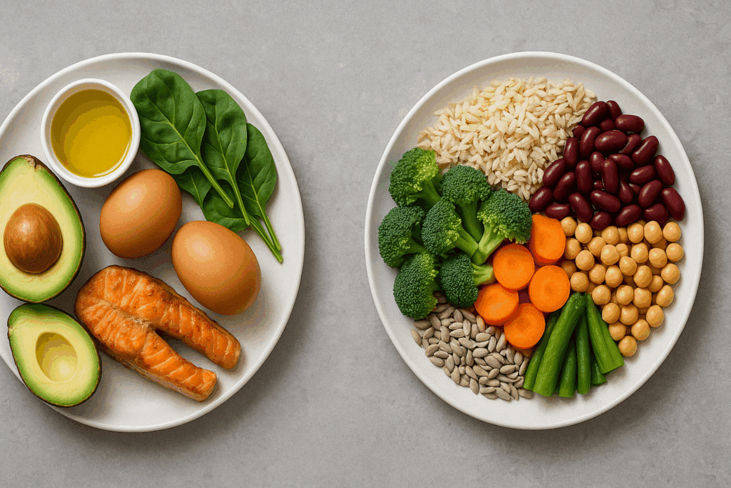 Meal prep containers filled with balanced meals supporting a sustainable male nutrition plan