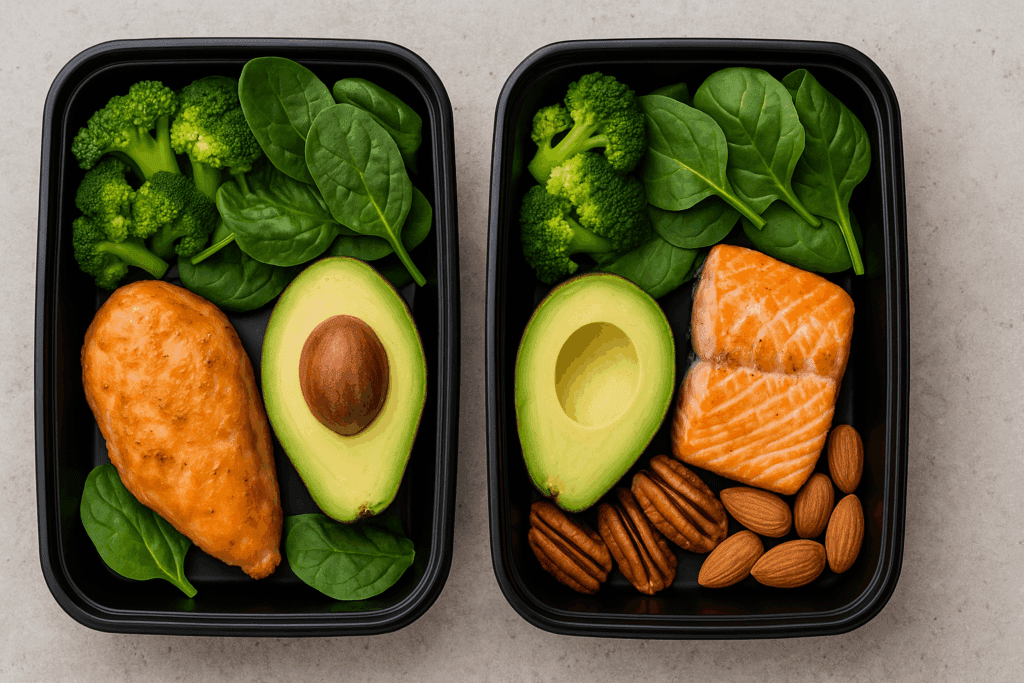 Community volunteers distributing eco-friendly healthy meal prep delivery in NYC to diverse residents