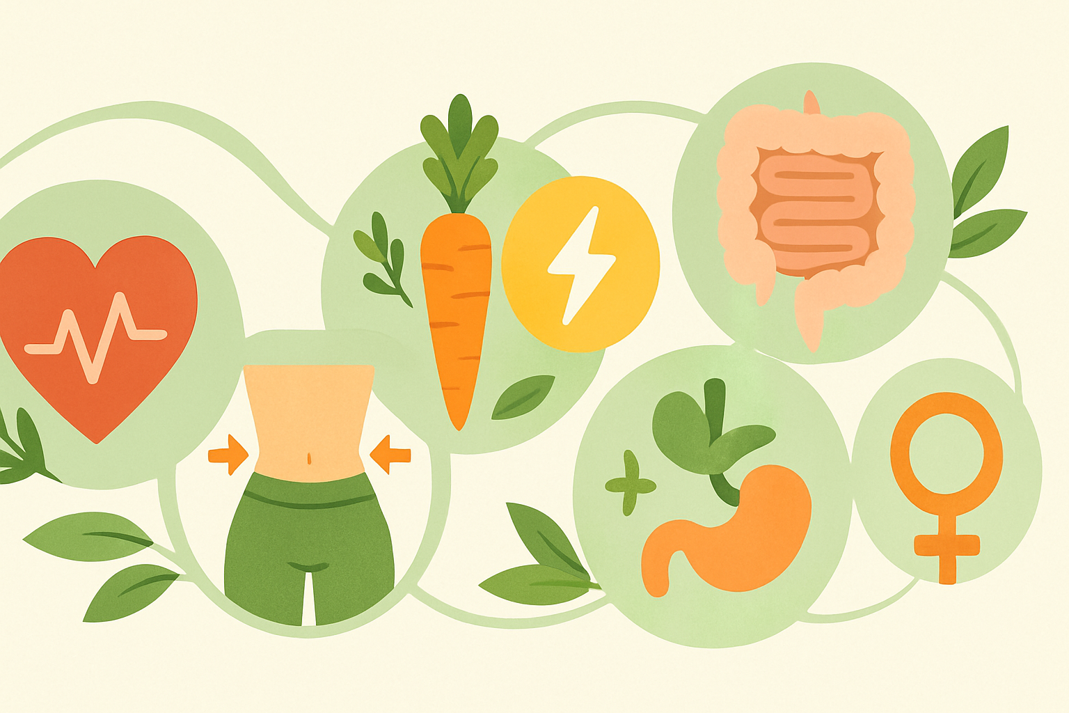 How a Low Fat Vegan Diet Supports Heart Health and Weight Loss, Backed by Science 6 Bright, inviting landscape of whole food ingredients ideal for a low fat vegan diet focused on heart health and sustainable weight loss.