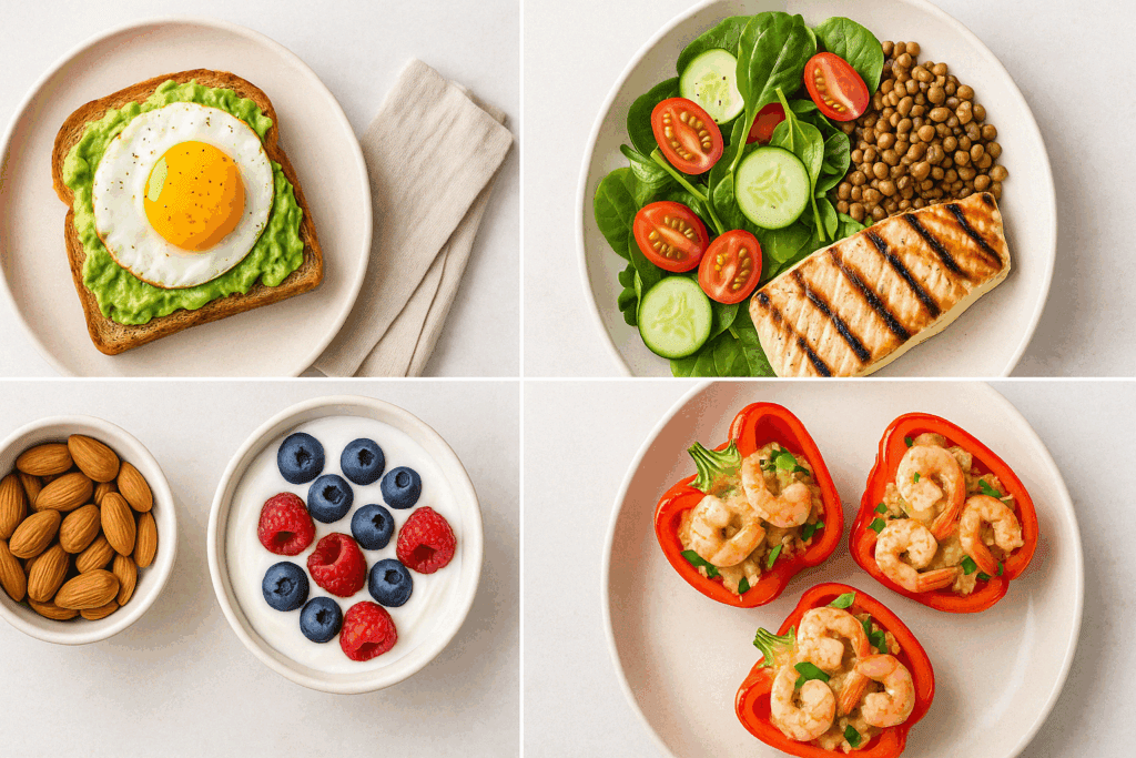 Is the Pescatarian Diet Healthy? Benefits, Risks, and What Pescatarians Actually Eat 5 Older couple shopping for fresh seafood and vegetables to support a long-term pescatarian diet lifestyle