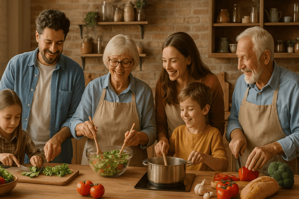 Side-by-side comparison of keto and plant-based dishes tailored for meal prep for two people with diverse dietary needs.