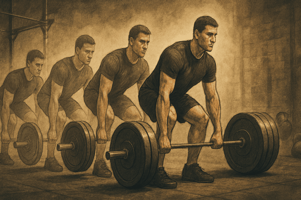 Boost Physical Strength and Stamina Naturally: Top Expert-Backed Strategies for Exercise and Strength Training 2 Man progressively lifting heavier weights in a gym sequence to boost physical strength and stamina naturally