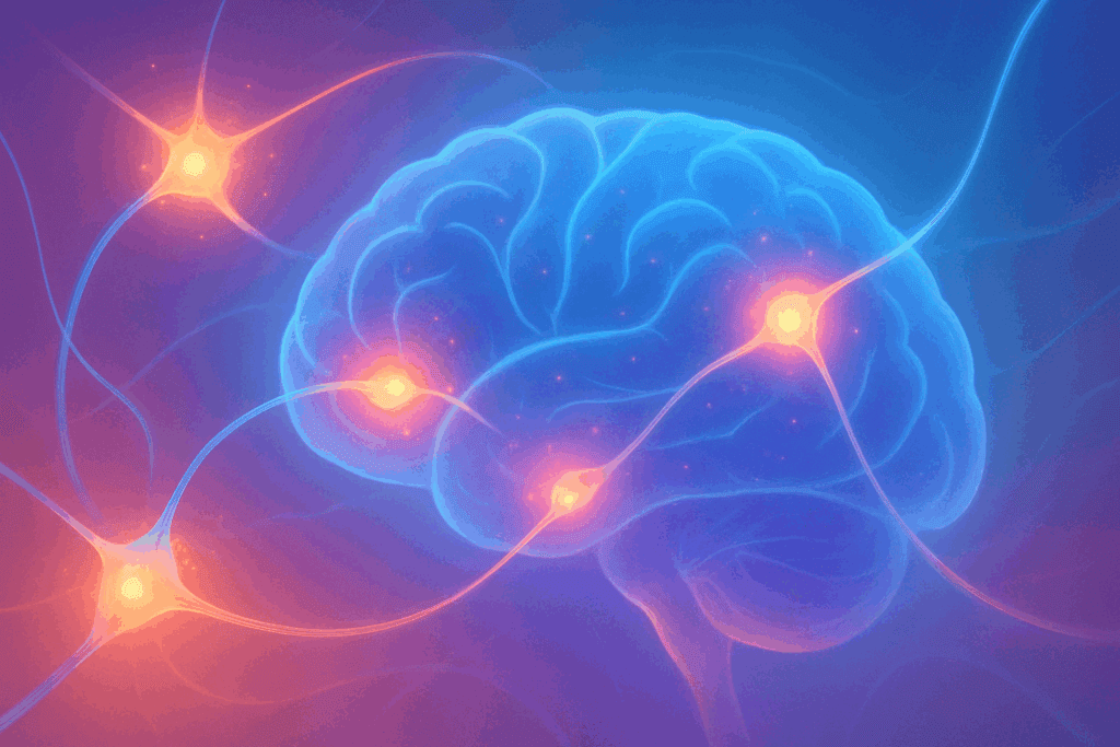 Abstract brain illustration showing neural connections and healing to represent neuroplasticity in CBT for Eating Disorders