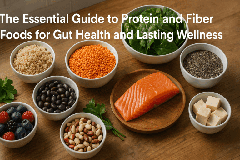 The Essential Guide to Protein and Fiber Foods for Gut Health and Lasting Wellness