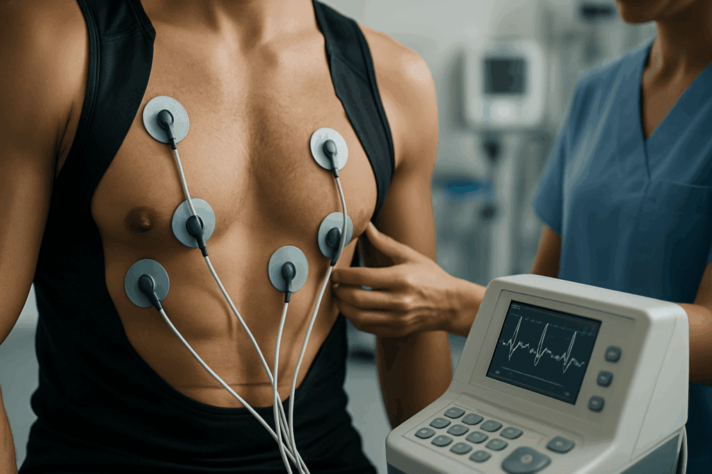 ECG screening on a fit athlete highlights why heart health is important for endurance training and cardiovascular safety